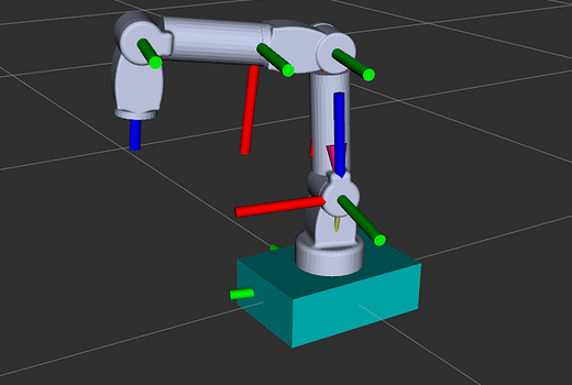 A 6-axis robotic arm showing multiple joints